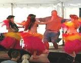 A photo of Native dancers from Hawaii for entertainment at Allentown Fair