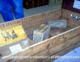 A wooden antique wooden bathtub at Huntingdon County Fair