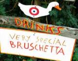 A sign advertising bruschetta at the Italian Food and Heritage Festival