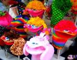 A puppets crafts display at State College Central Pennsylvania Festival of the Arts