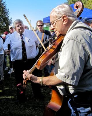 One of the many highlights of the annual Lyons Fiddle Festival are the music circles. Hundreds of musicians gather to form music circles and celebrate the joy of their music and fellowship.